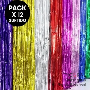 CORTINA METALIZADA LINEA ECONOMICA SURTIDO 2MT X 1MT x 12